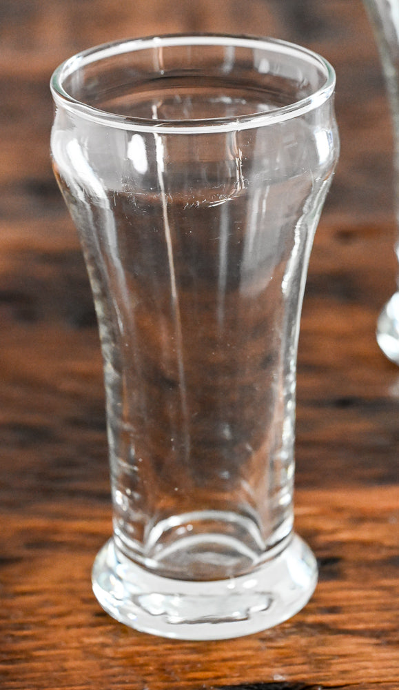 Libbey clear beer glasses