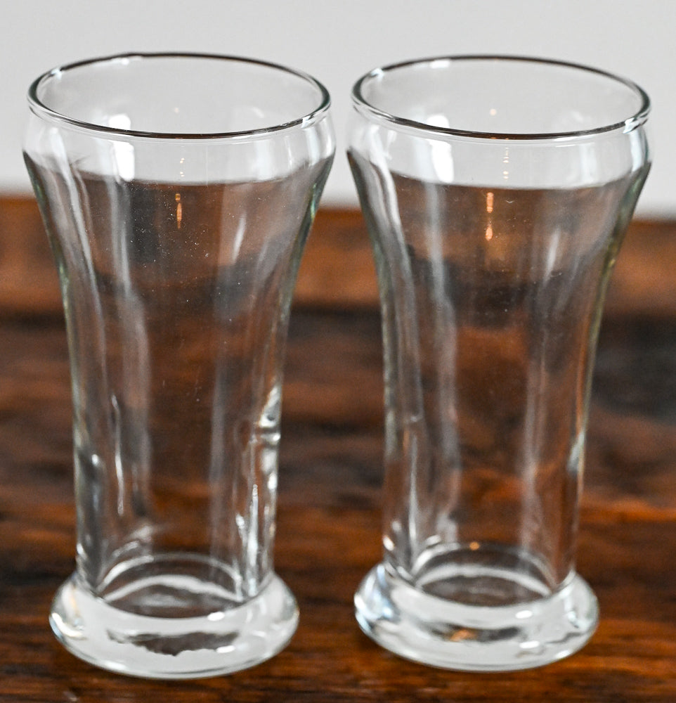 clear beer glasses