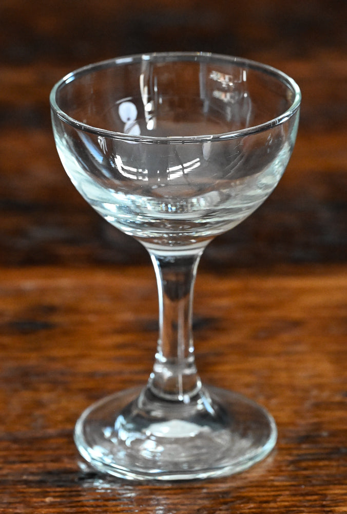 clear small cocktail coupe