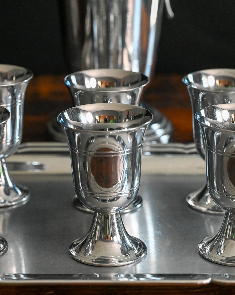 silver plated goblets