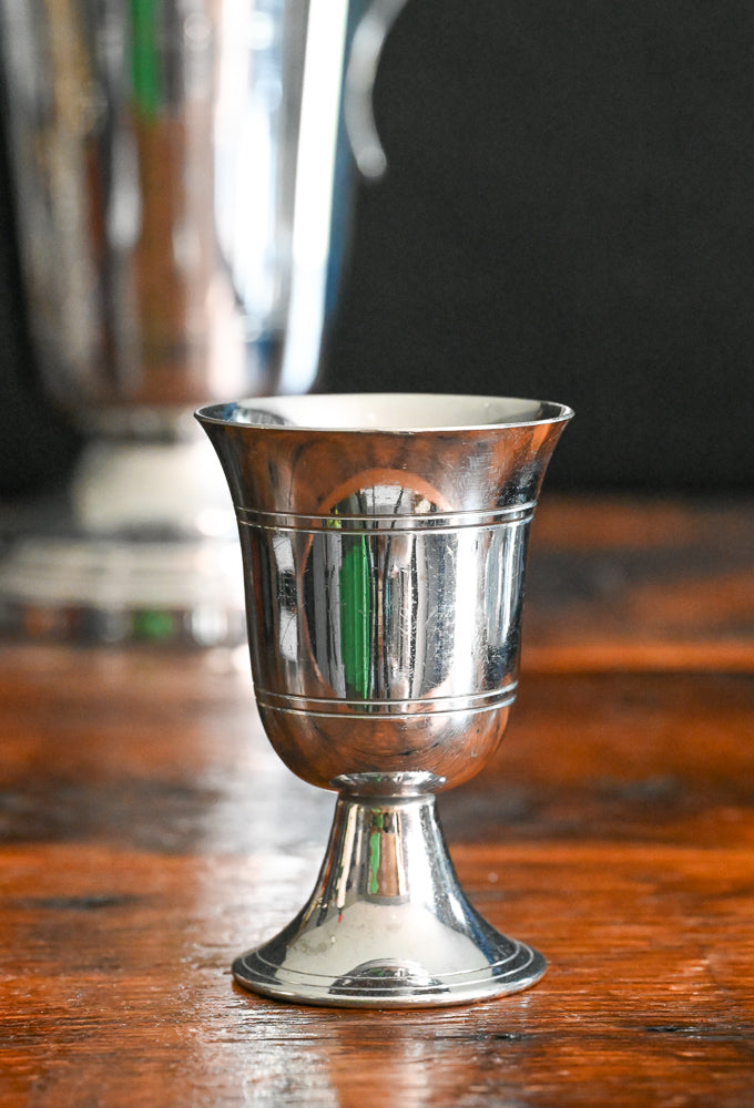 silver plated goblets