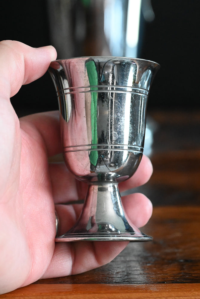 silver plated goblets