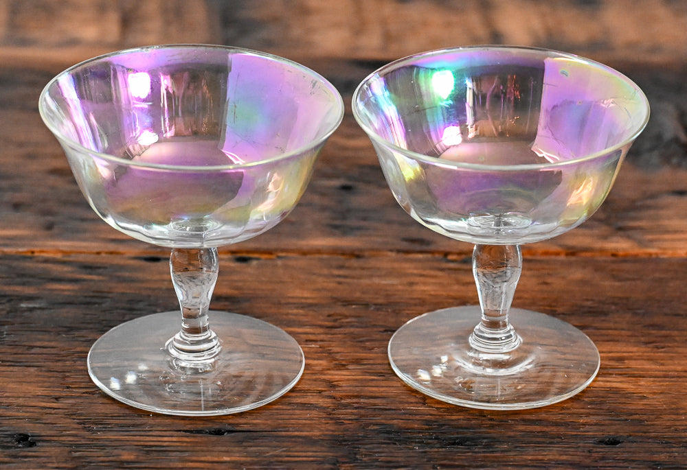 Iridescent cocktail coupe