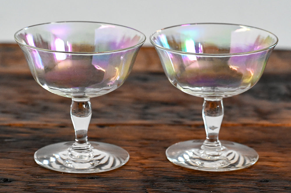 Iridescent cocktail coupe