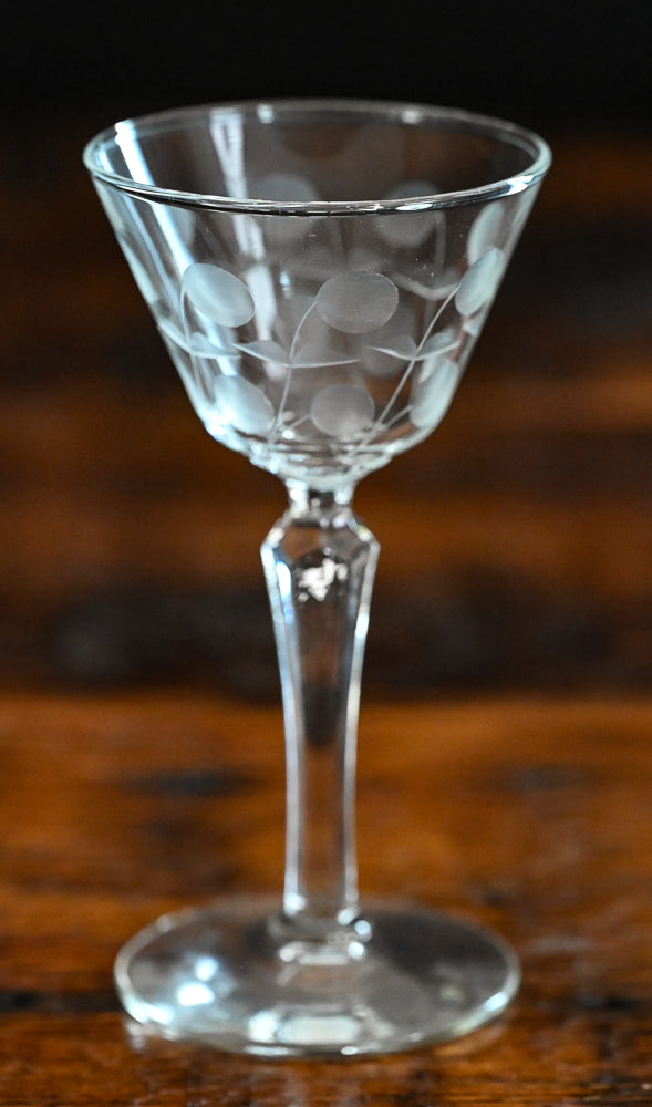 clear Libbey Carlton Liquor Glass