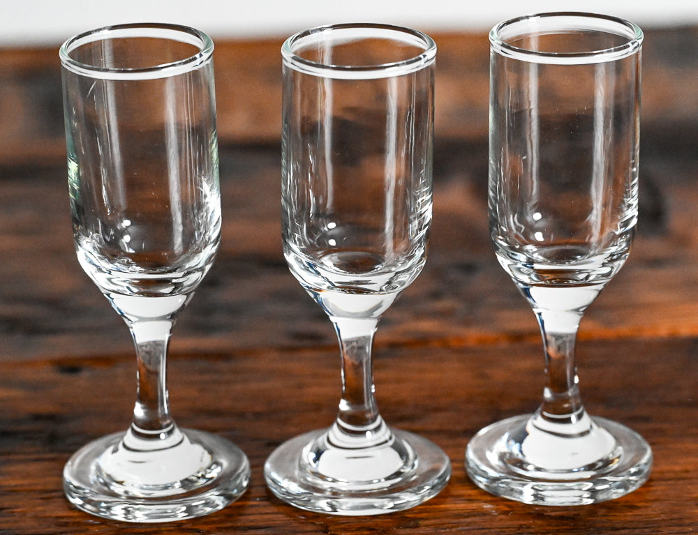 clear cordial glasses