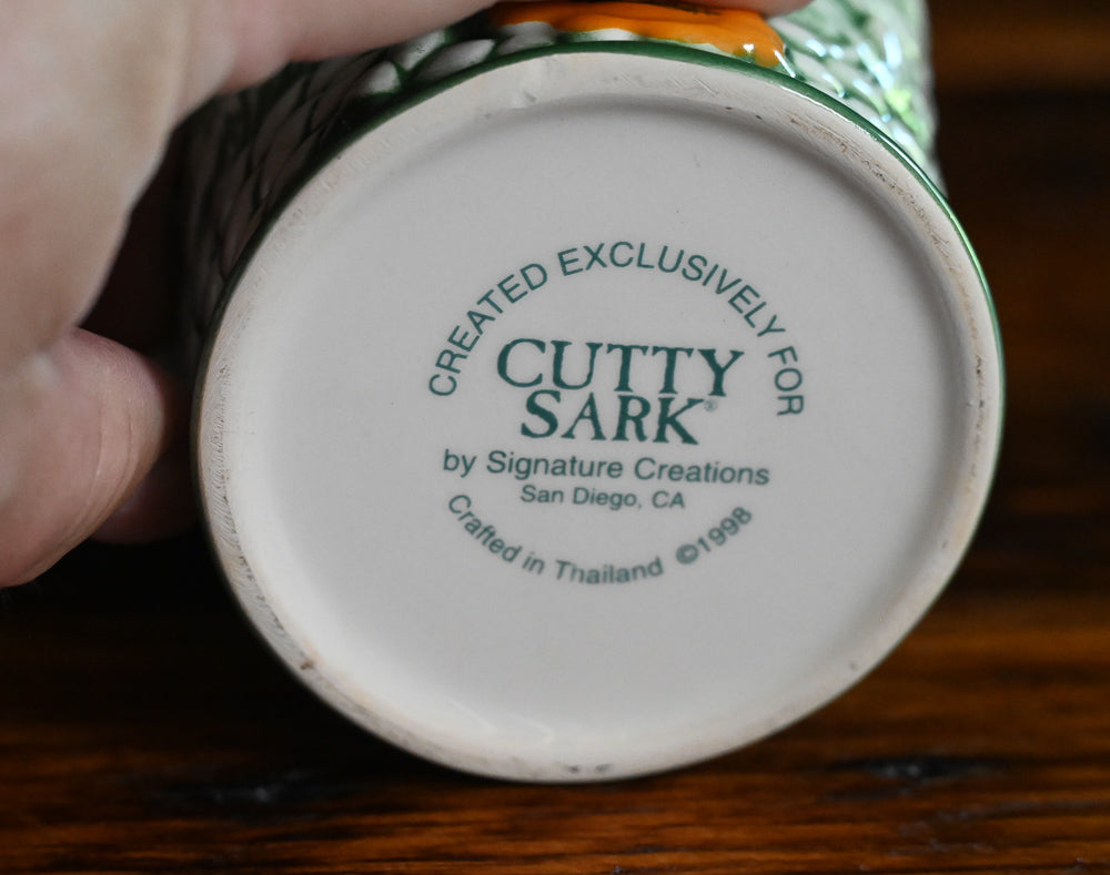 Ceramic green and white Cutty Sark Cups