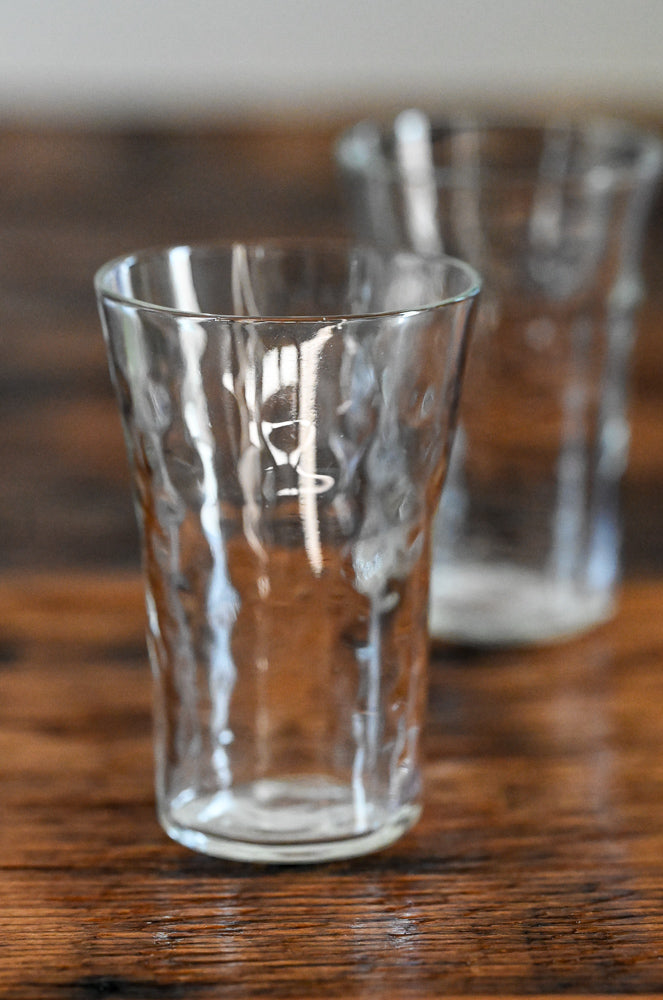 clear juice glasses