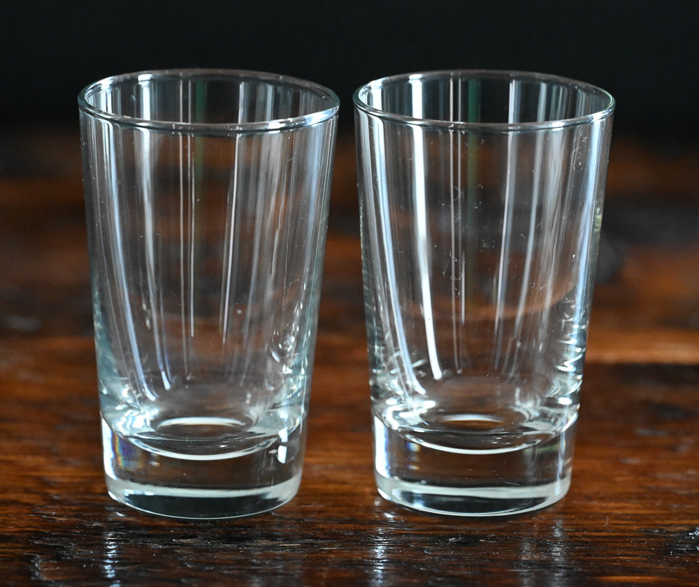 clear juice glasses