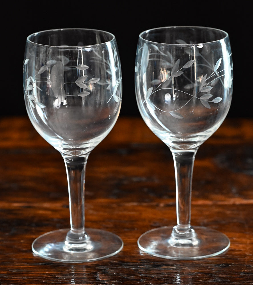 Princess House Heritage Wine Glasses