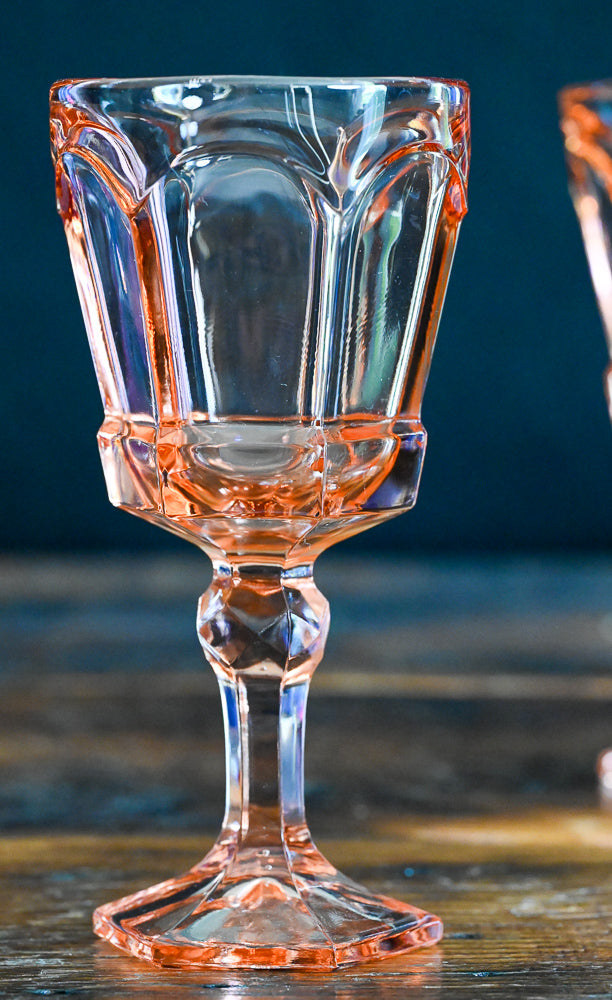 pink Fostoria Virginia goblets