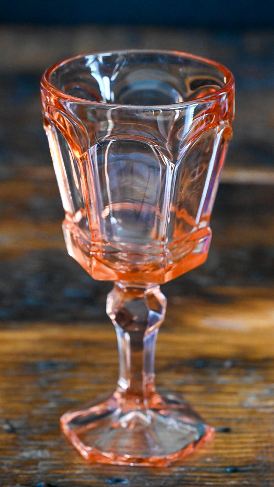 pink Fostoria Virginia goblets
