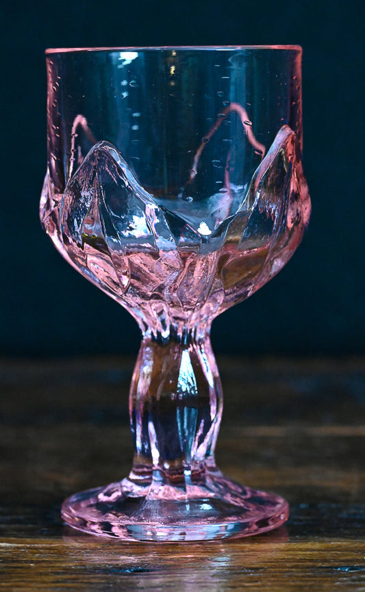 pink Tiffin Franciscan Cabaret water goblets