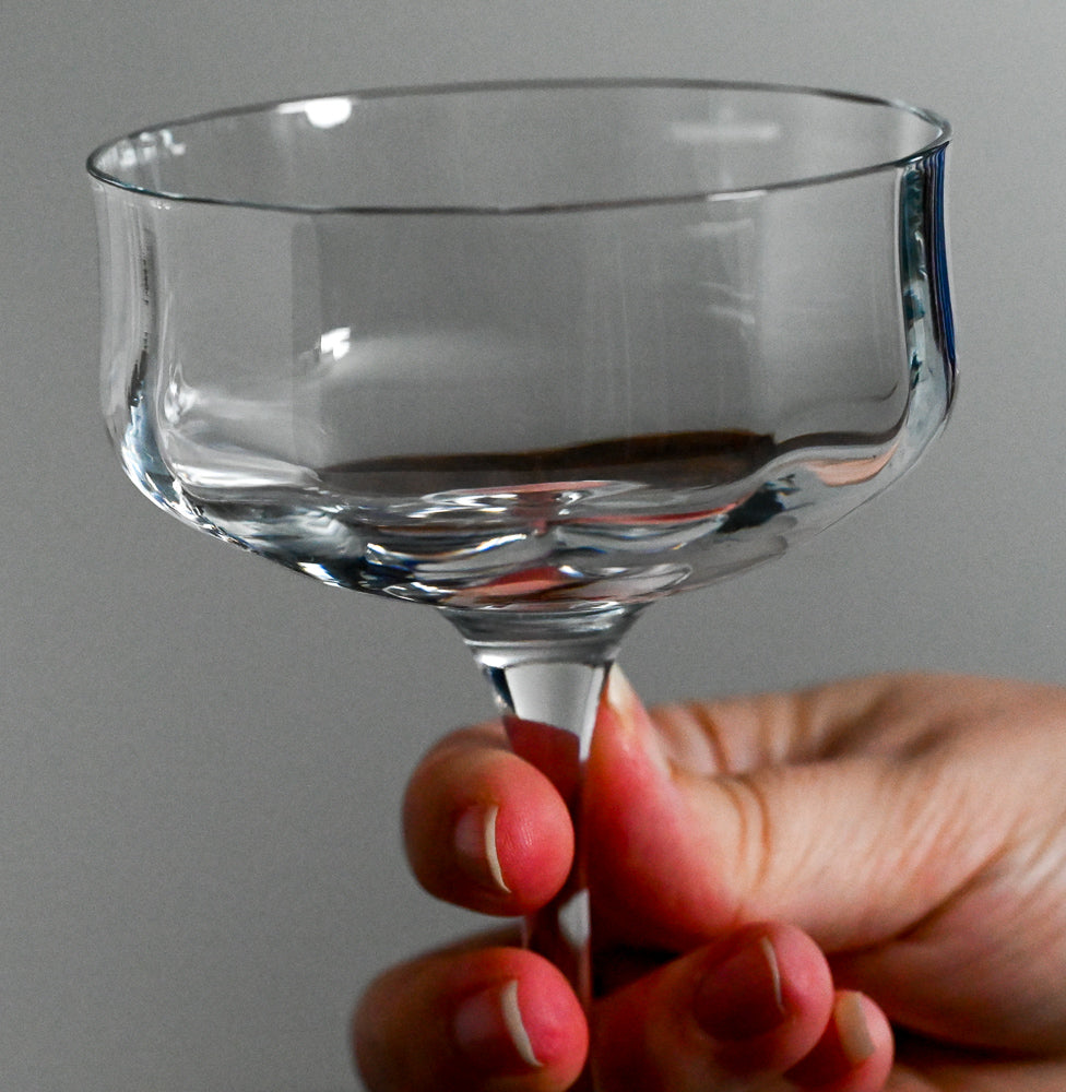 clear large cocktail coupe
