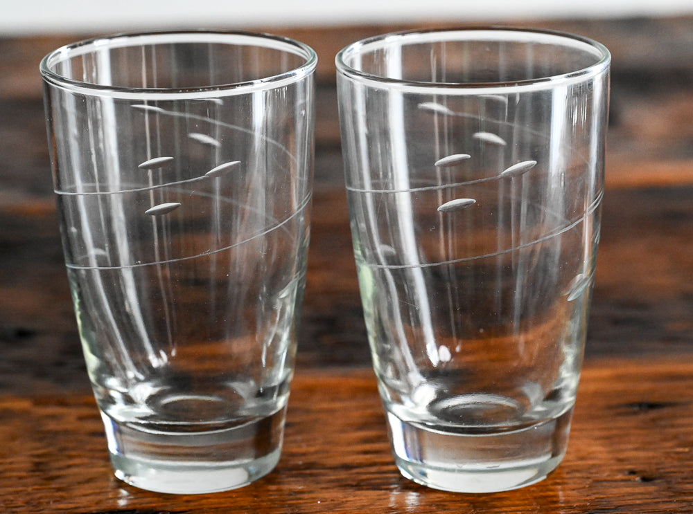 Libbey Interlude clear glass tumblers