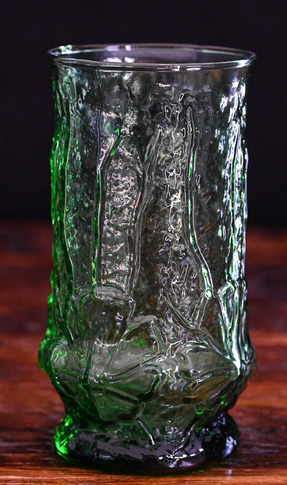 green Anchor Hocking Rainflower tumbler