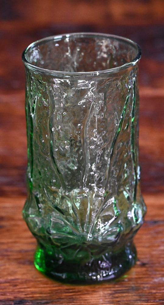 green Anchor Hocking Rainflower tumbler
