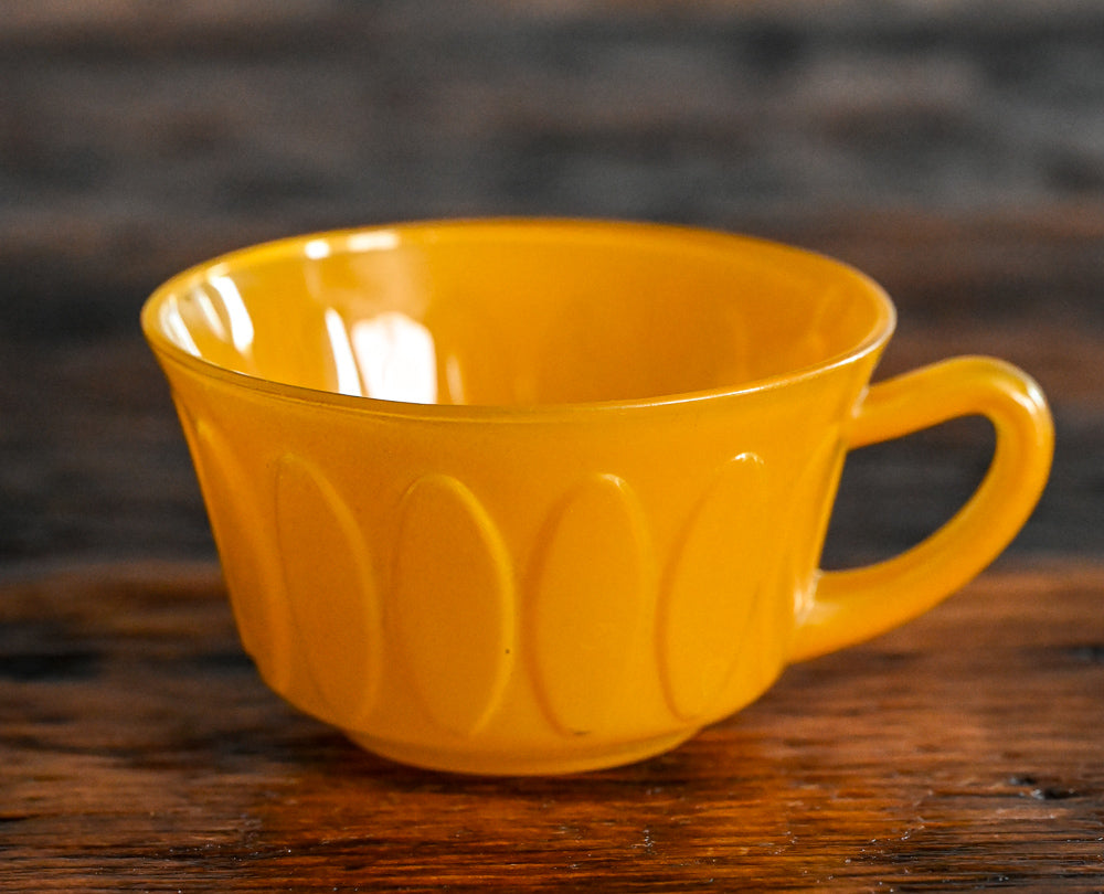 yellow tea cup