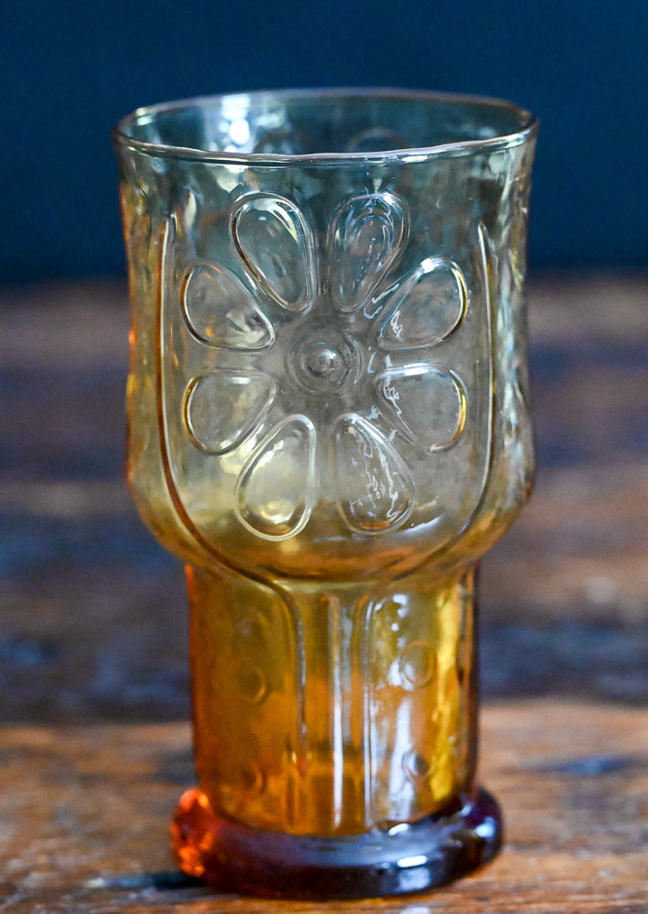 Libbey amber country garden tumblers