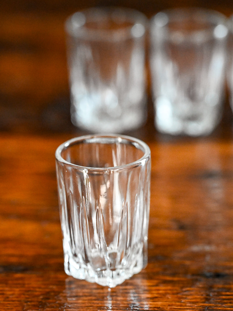 clear Federal Park Avenue shot glasses