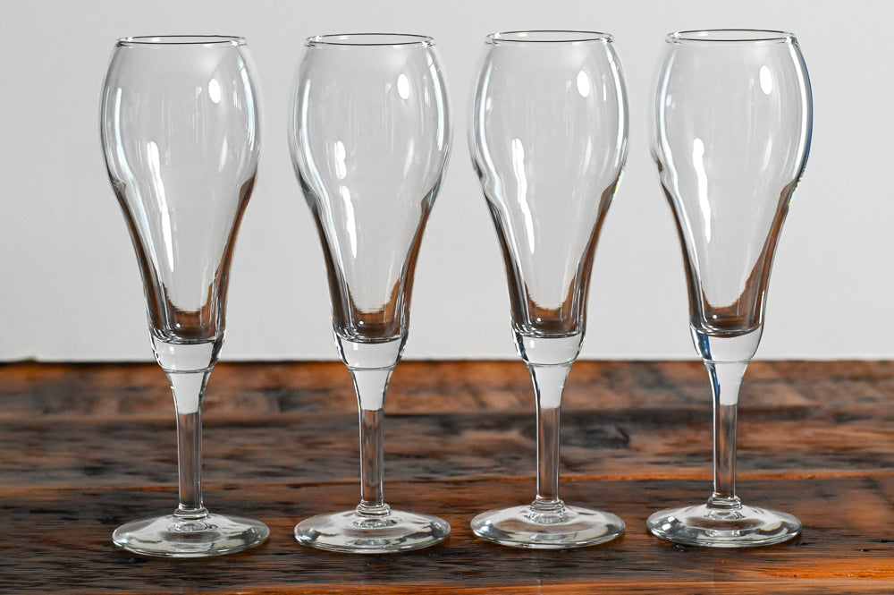 clear Libbey Citation tulip champagne glasses