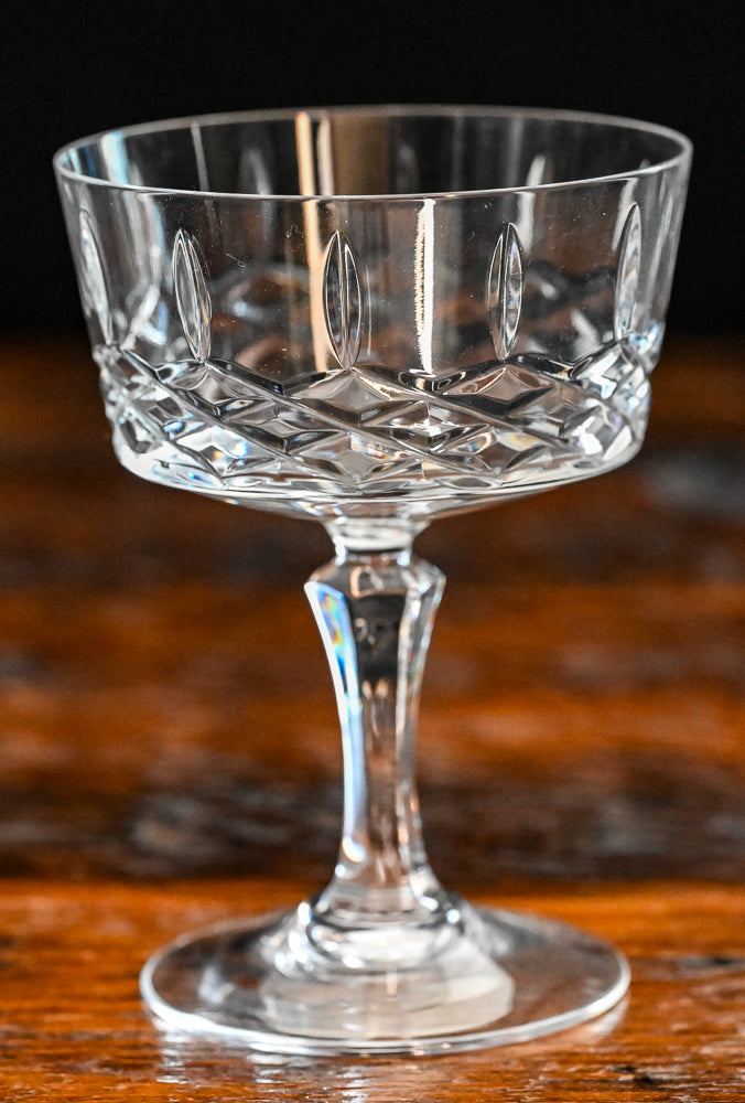 clear cut crystal cocktail coupes