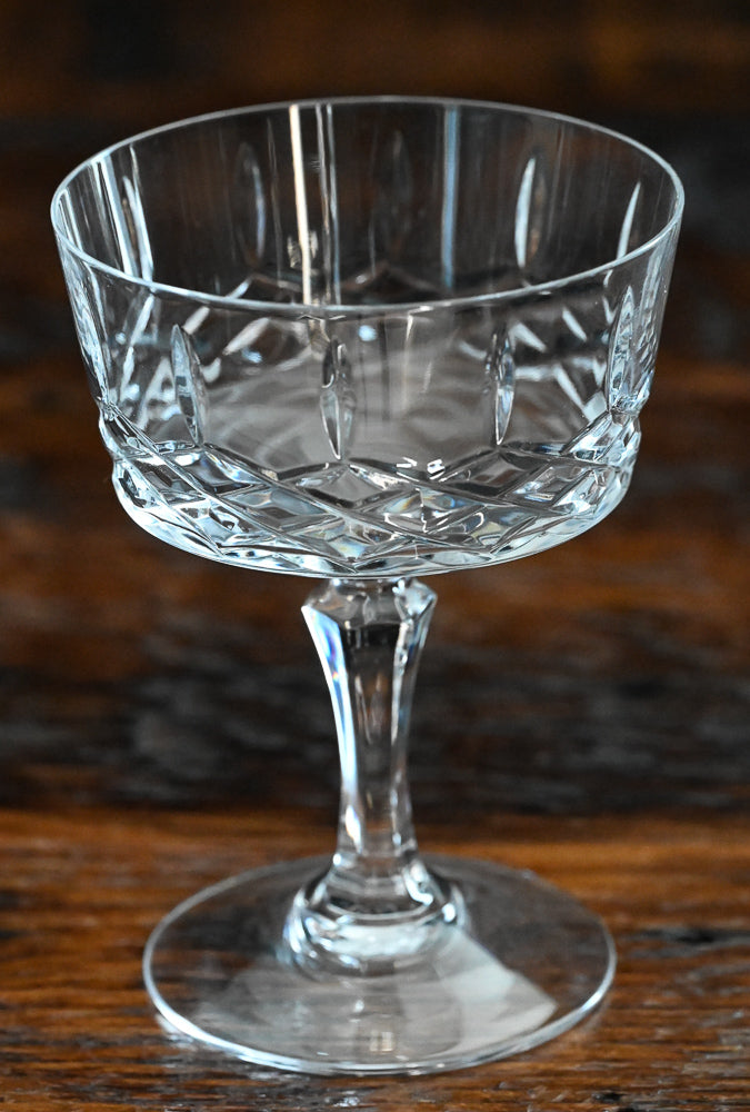 clear cut crystal cocktail coupes