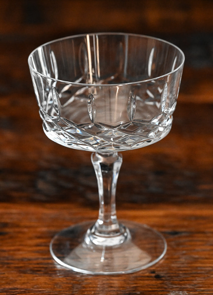 clear cut crystal cocktail coupes