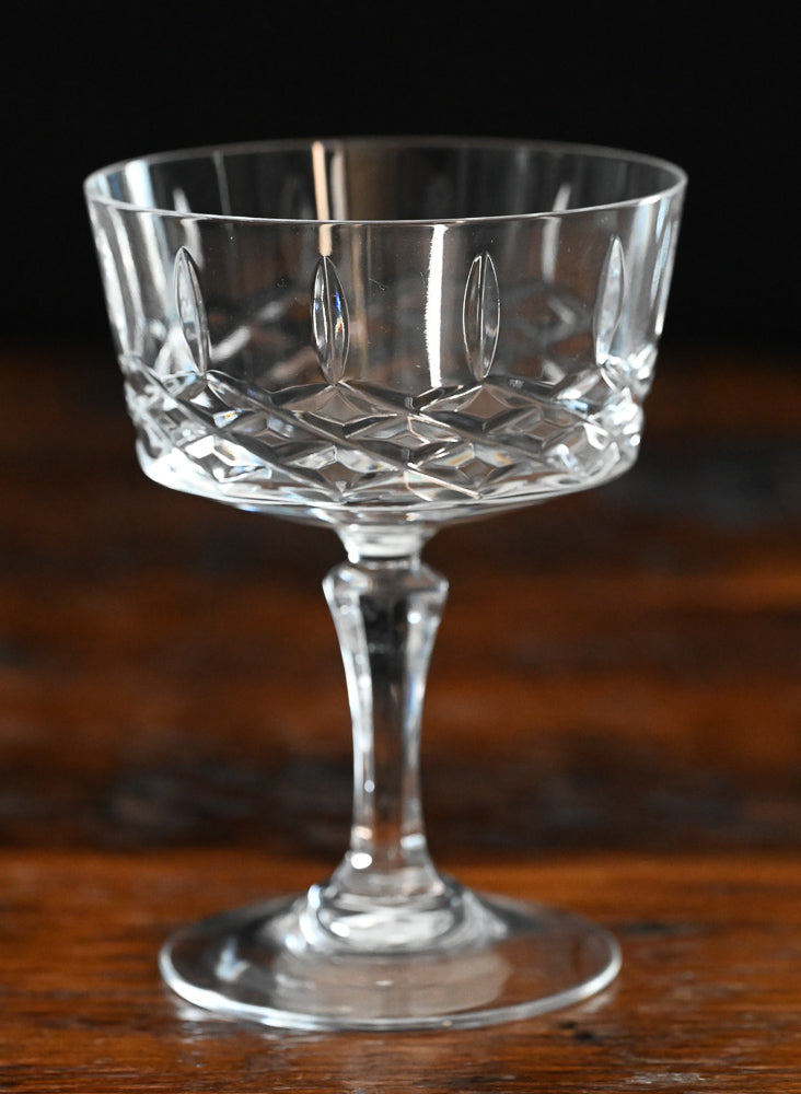 clear cut crystal cocktail coupes
