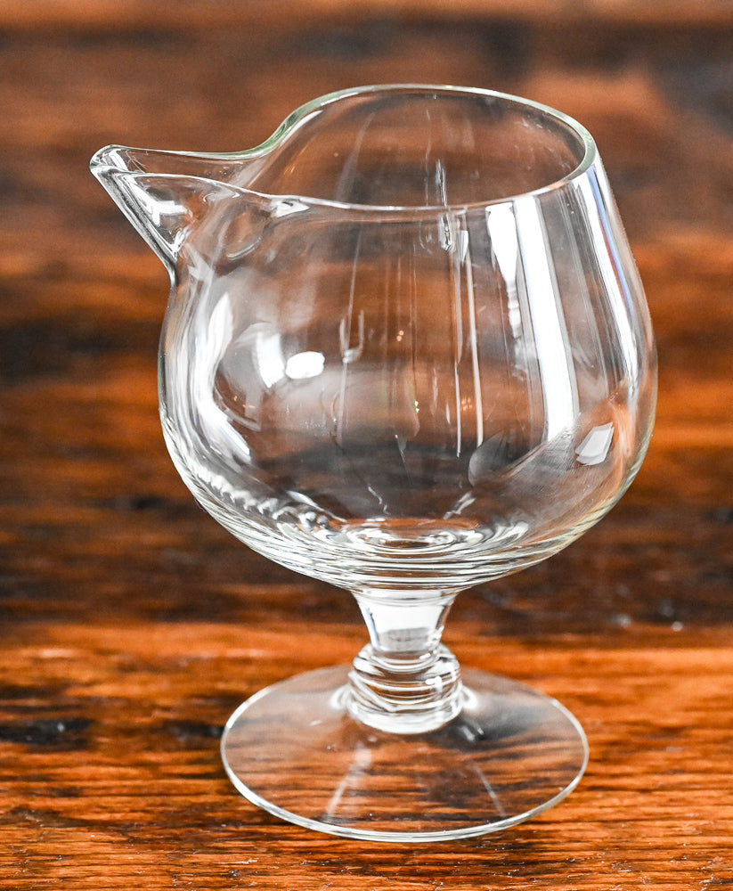 clear glass mixing glass