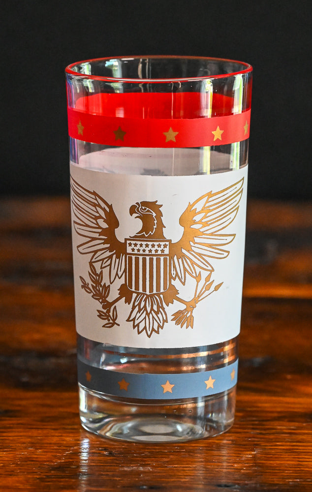 Libbey patriotic Gold Eagle tumbler