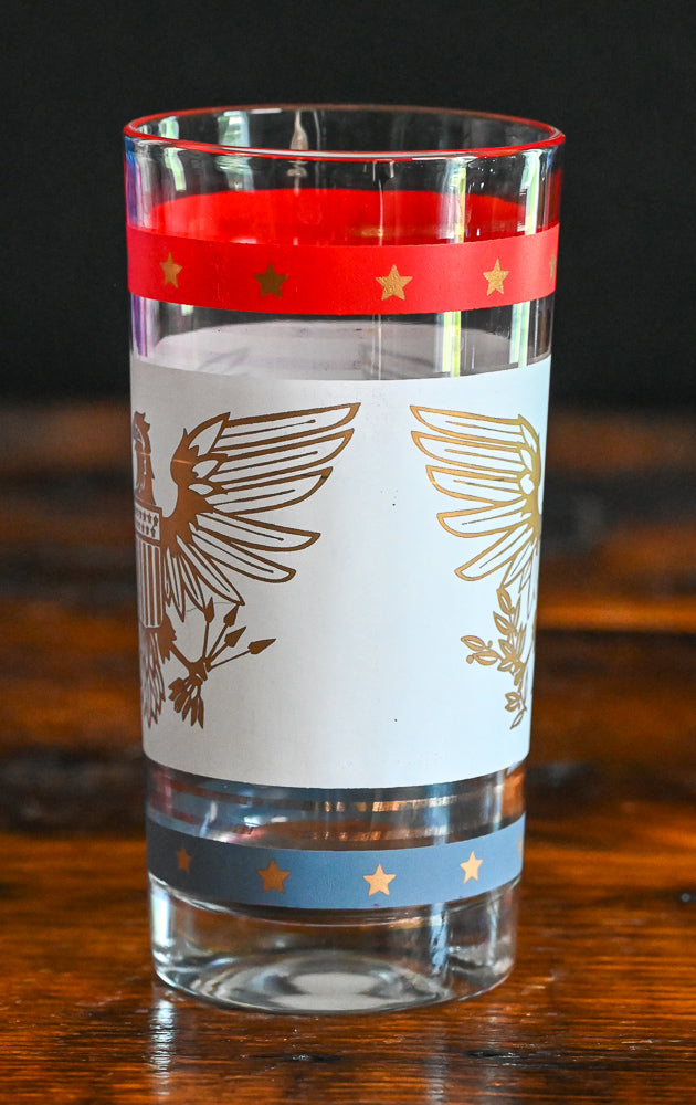Libbey patriotic Gold Eagle tumbler