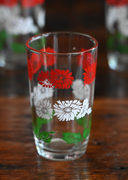 Hazel Atlas Swanky Swig Daisy Juice Glasses