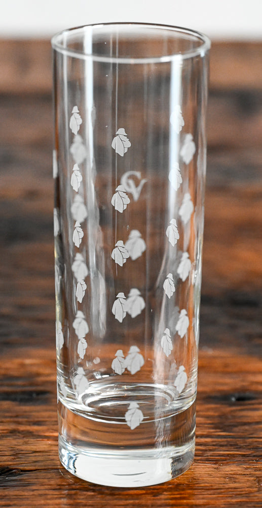 Courvoisier CV white printed highball glass