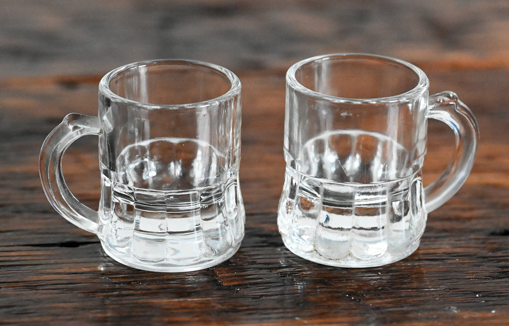 Federal tiny clear mug shot glasses