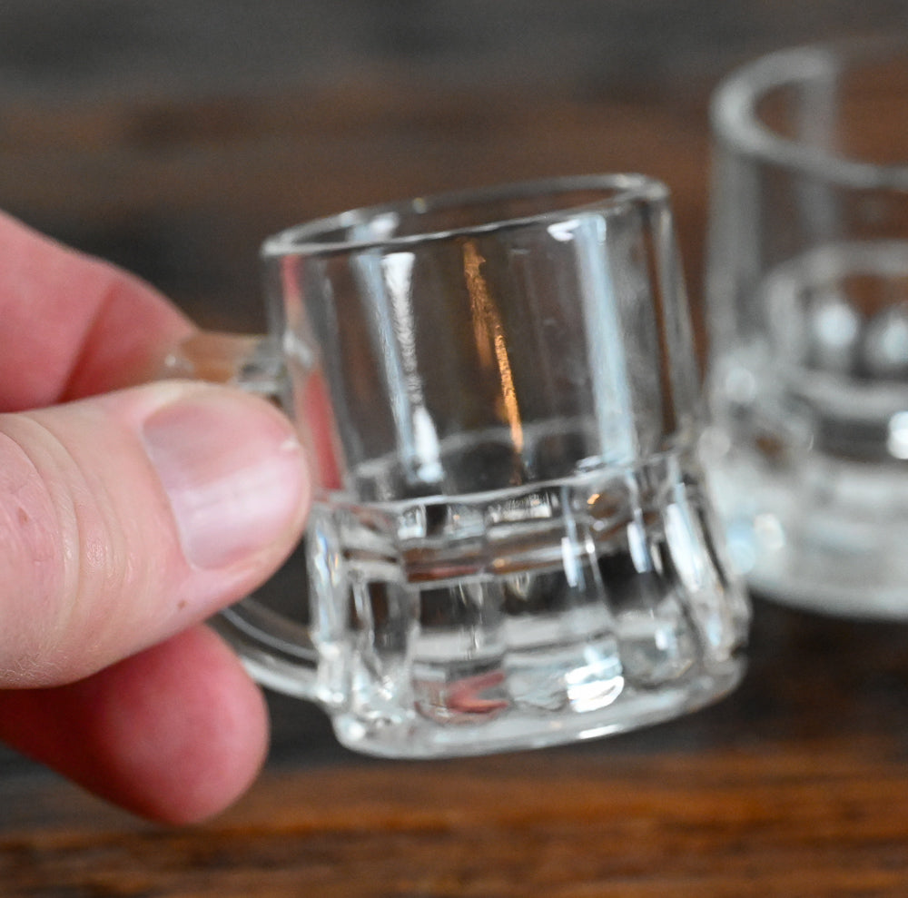 Federal tiny clear mug shot glasses