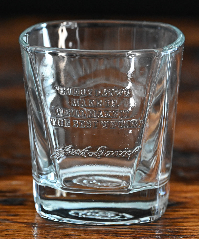 Jack Daniels No 7 clear rocks glasses