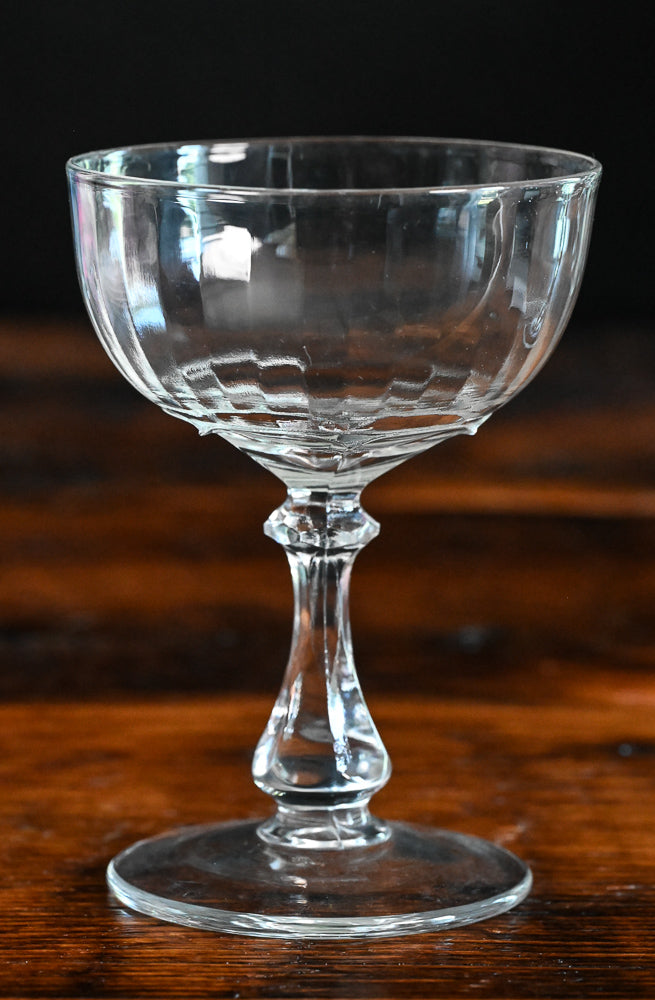 optic clear champagne coupe