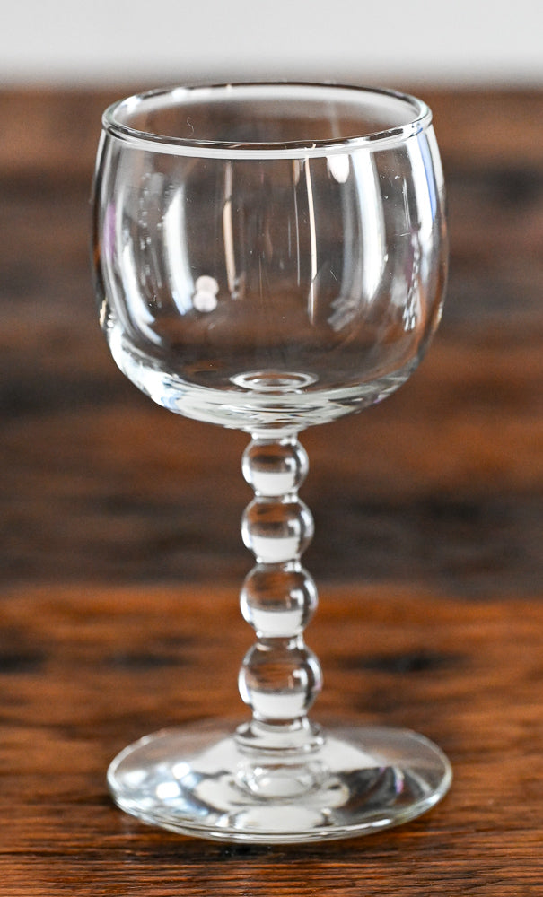 beaded stem wine glasses