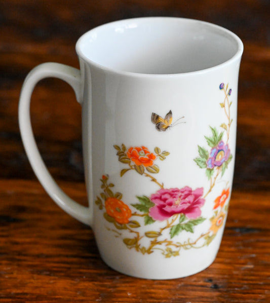 East Wind by Takahashi San Francisco floral and butterfly mug
