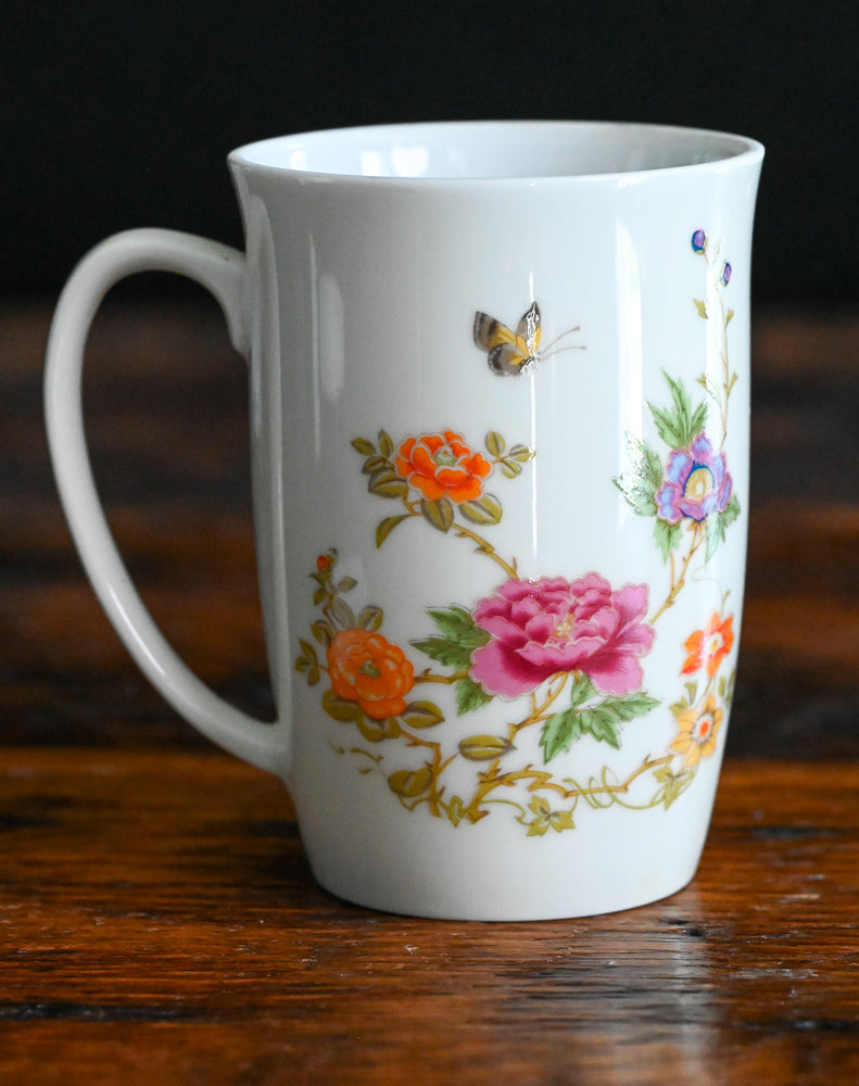 East Wind by Takahashi San Francisco floral and butterfly mug