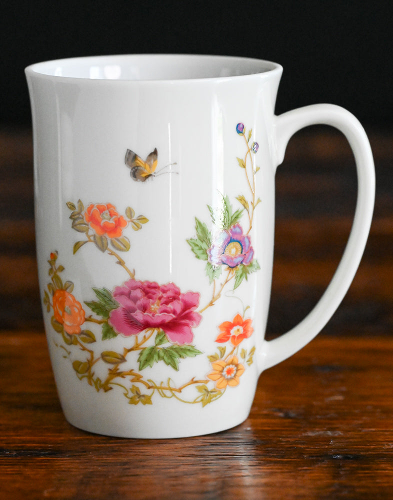 East Wind by Takahashi San Francisco floral and butterfly mug