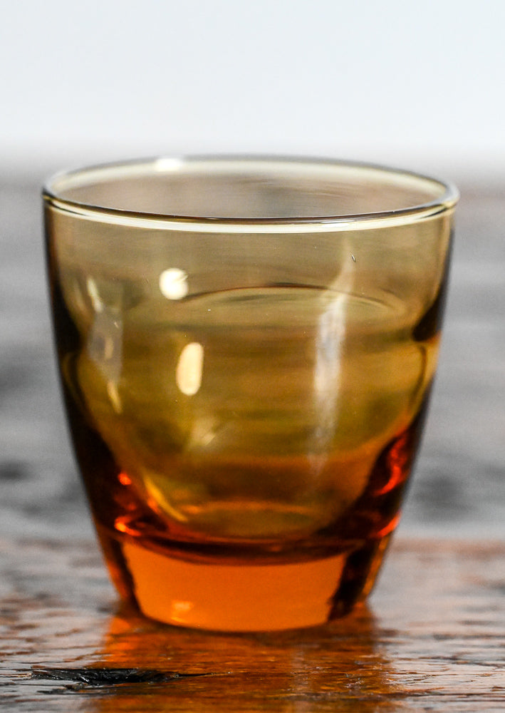 Libbey Amber Glass Lowball glass