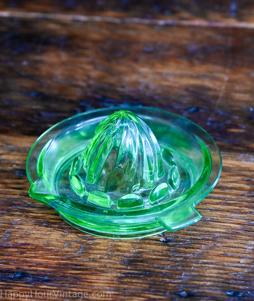 Uranium Glass Citrus Reamer