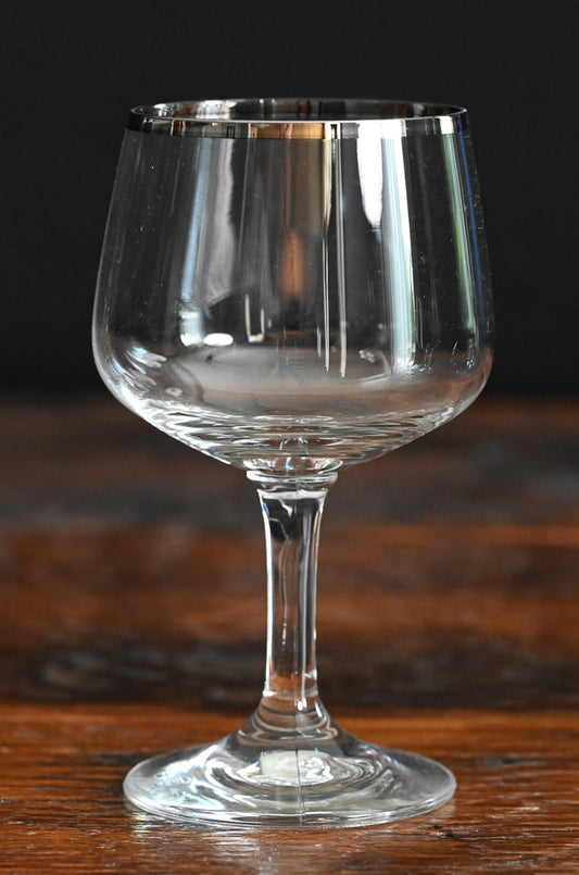 silver rim goblets