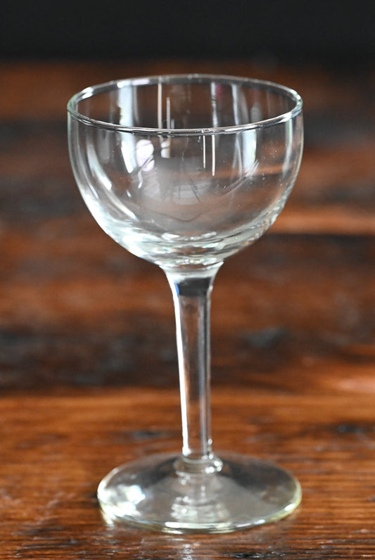 clear Nick and Nora cocktail coupes