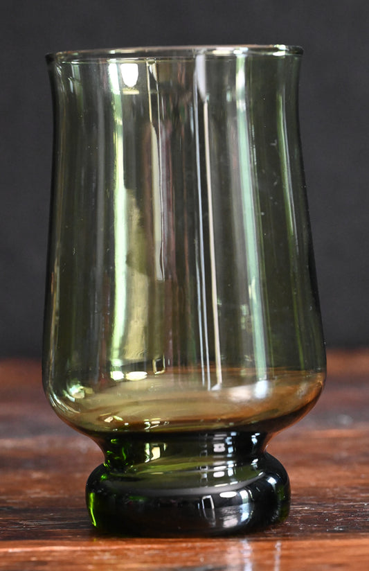 green glass tumblers