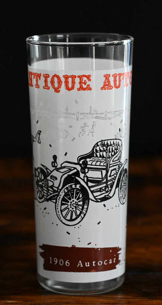 Anchor Hocking Antique Autos Highball Glasses
