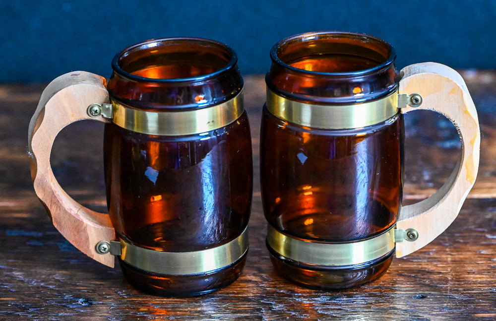 brown glass Siestaware Barrel Mug