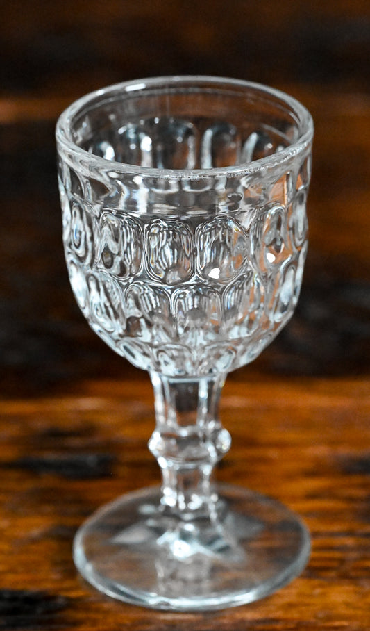 Bakewell, Pears & Co Thumbprint Clear Cordial Glass